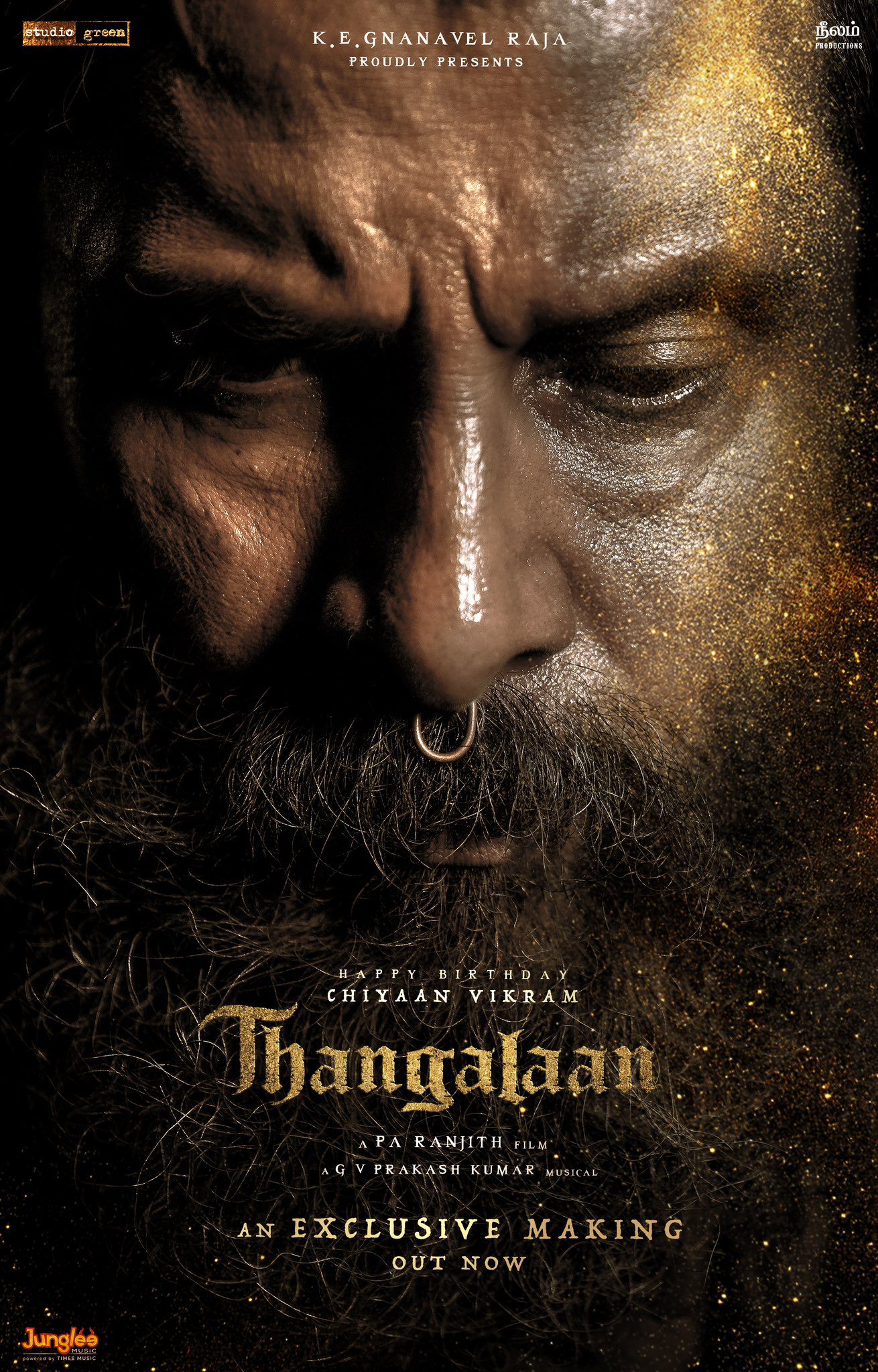 On Vikram's birthday, Thangalaan movie first poster announced