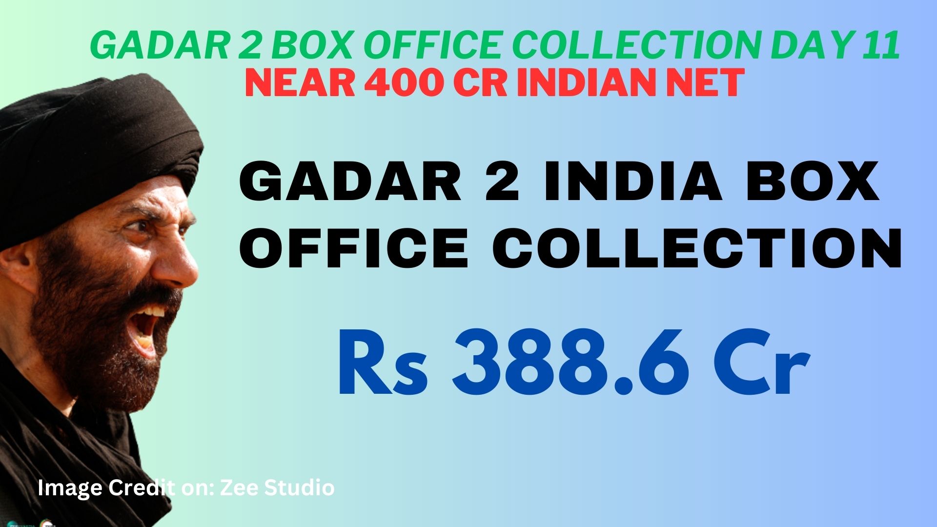 Gadar 2 Day 12 Box office Collection and Gadar 2 crosses 500 crores