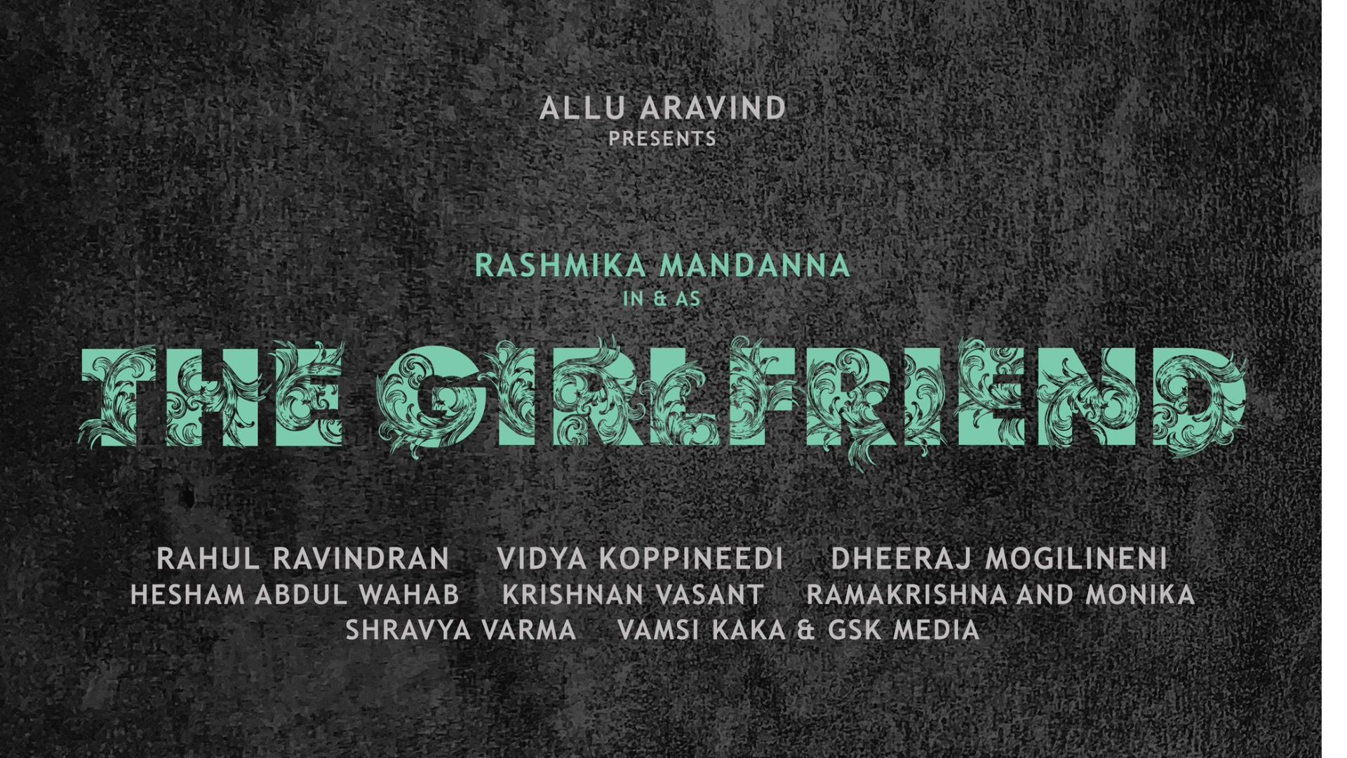 The Girlfriend, starring Rashmika Mandanna, has unveiled its initial promotional poster.