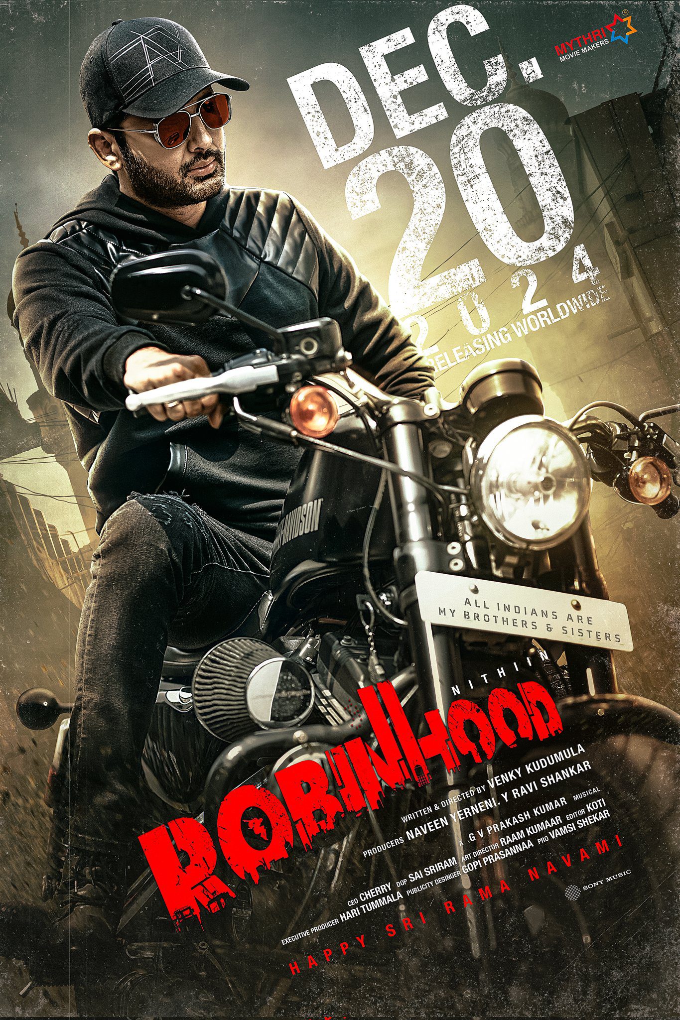 The official release date for Nithin's upcoming movie Robinhood has been finalized.