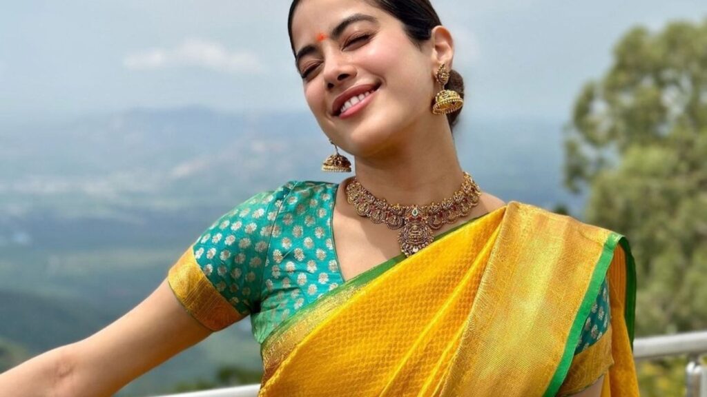 Janhvi Kapoor went to Tirumala to seek the blessings of Lord Balaji in celebration of her mother Sridevi’s birth anniversary